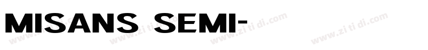 misans semi字体转换